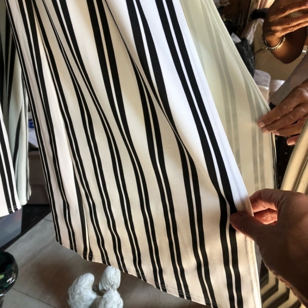 NWT Black and White stripe Crop Top and Pants by Boohoo - Picture 4 of 4